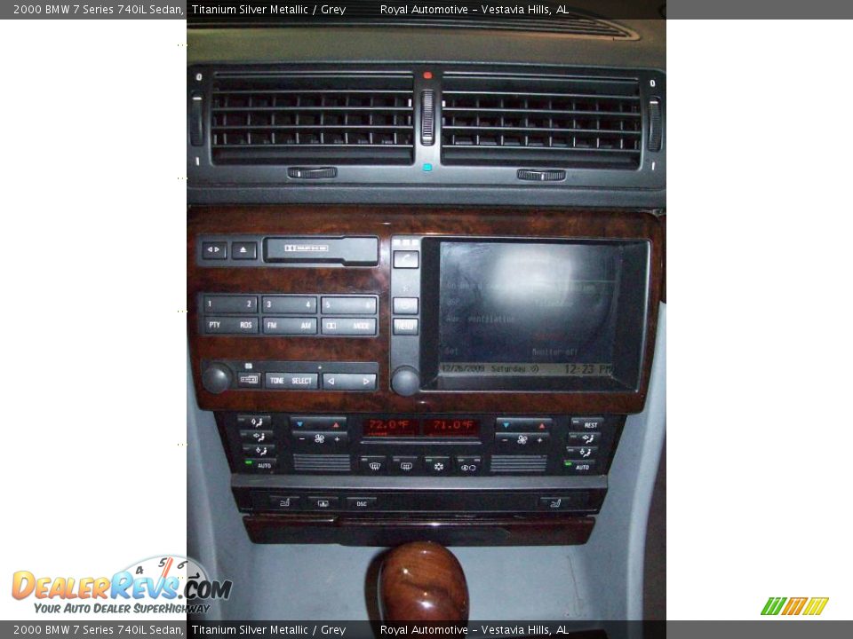2000 BMW 7 Series 740iL Sedan Titanium Silver Metallic / Grey Photo #16