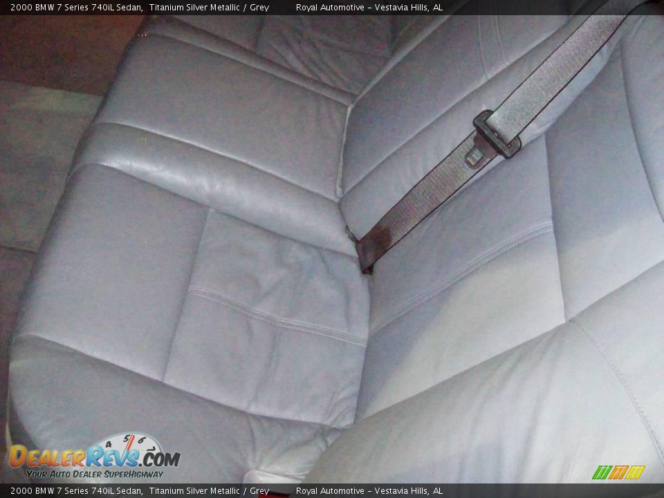 2000 BMW 7 Series 740iL Sedan Titanium Silver Metallic / Grey Photo #22