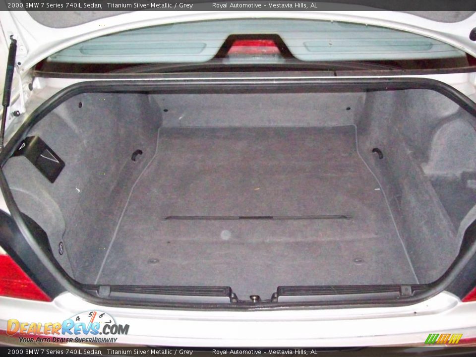 2000 BMW 7 Series 740iL Sedan Titanium Silver Metallic / Grey Photo #23