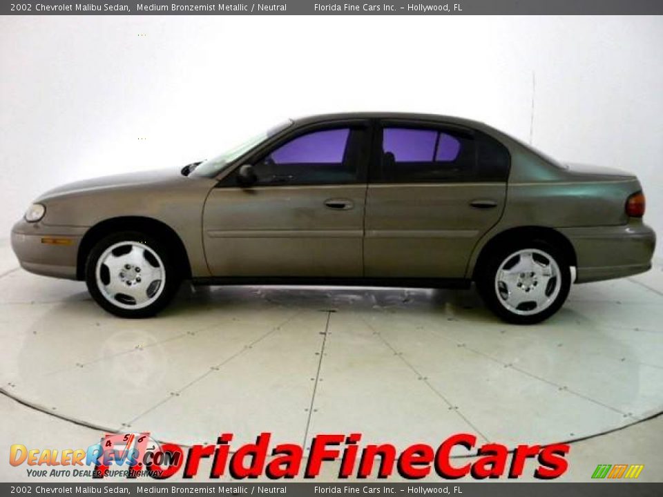2002 Chevrolet Malibu Sedan Medium Bronzemist Metallic / Neutral Photo #3
