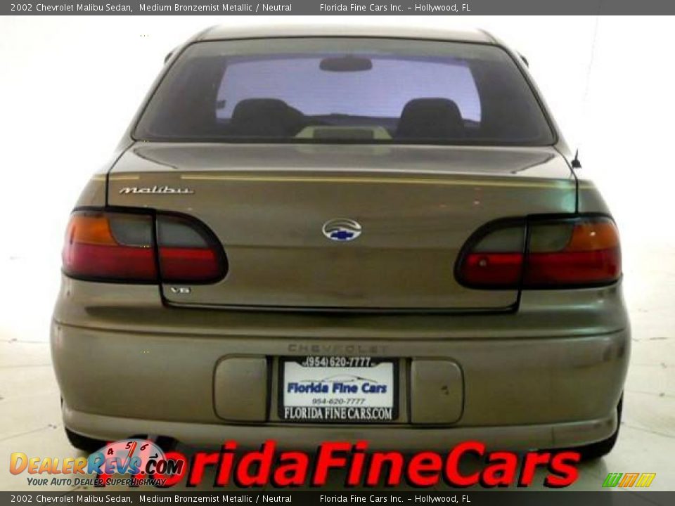 2002 Chevrolet Malibu Sedan Medium Bronzemist Metallic / Neutral Photo #5