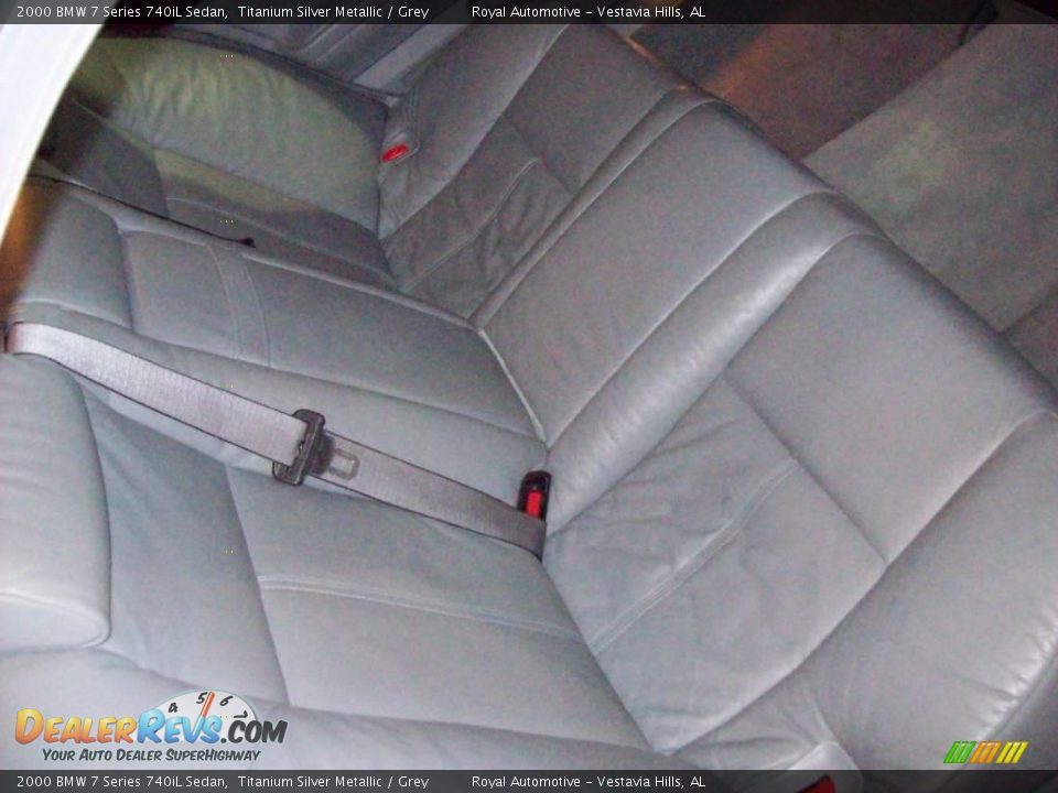 2000 BMW 7 Series 740iL Sedan Titanium Silver Metallic / Grey Photo #26