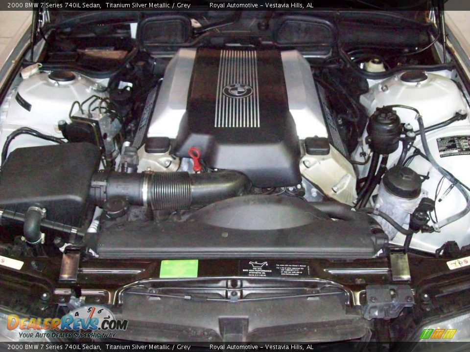2000 BMW 7 Series 740iL Sedan Titanium Silver Metallic / Grey Photo #30