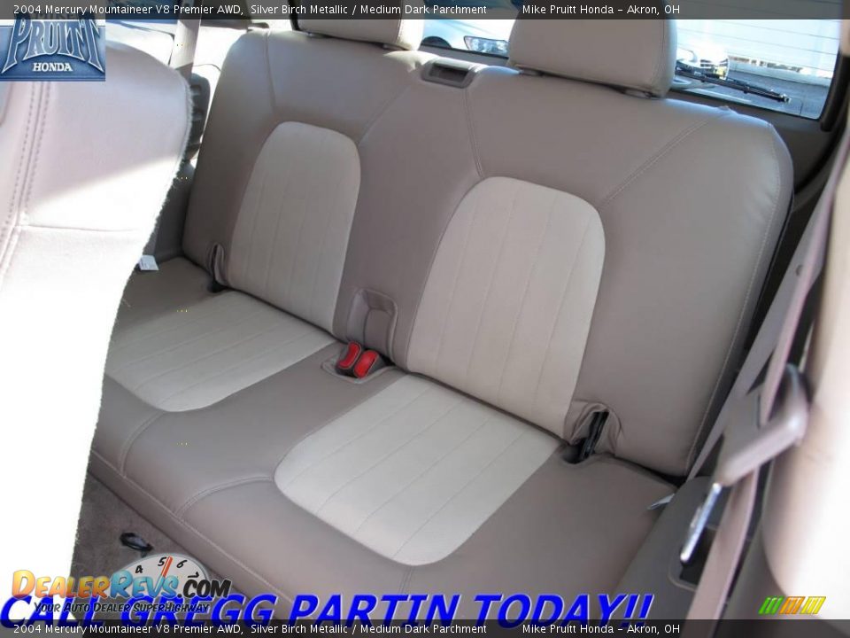 2004 Mercury Mountaineer V8 Premier AWD Silver Birch Metallic / Medium Dark Parchment Photo #14