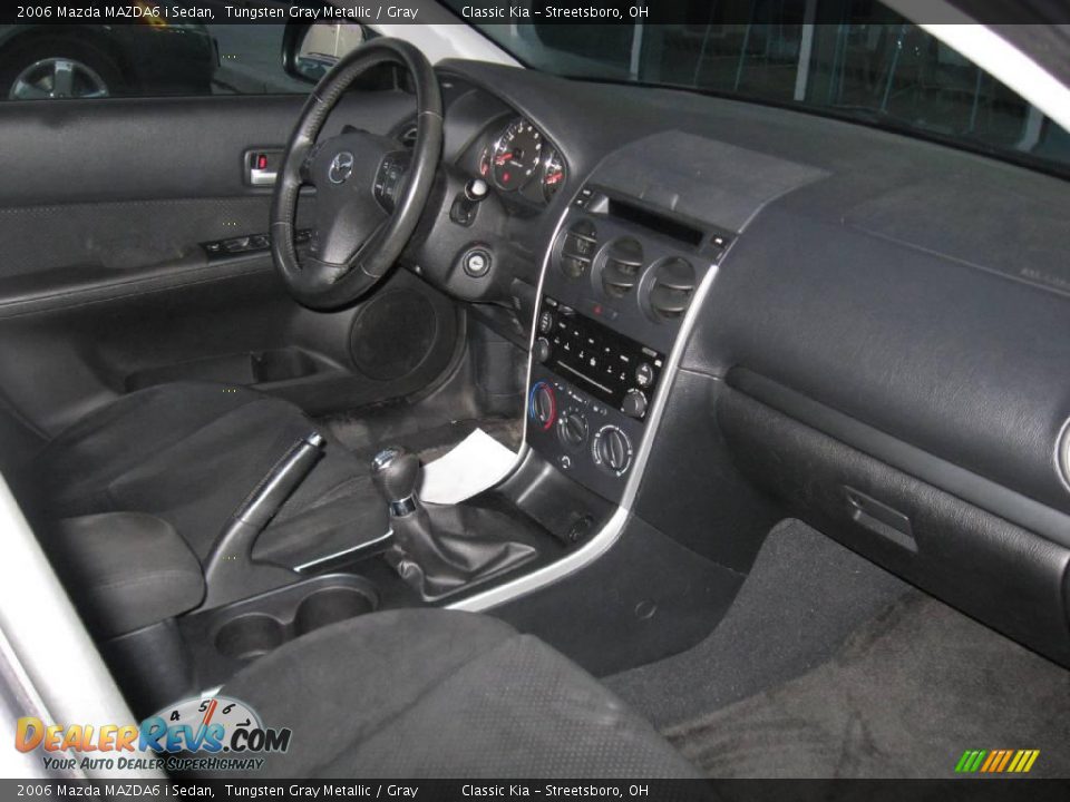 2006 Mazda MAZDA6 i Sedan Tungsten Gray Metallic / Gray Photo #3
