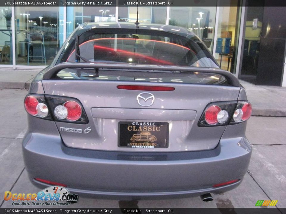 2006 Mazda MAZDA6 i Sedan Tungsten Gray Metallic / Gray Photo #6