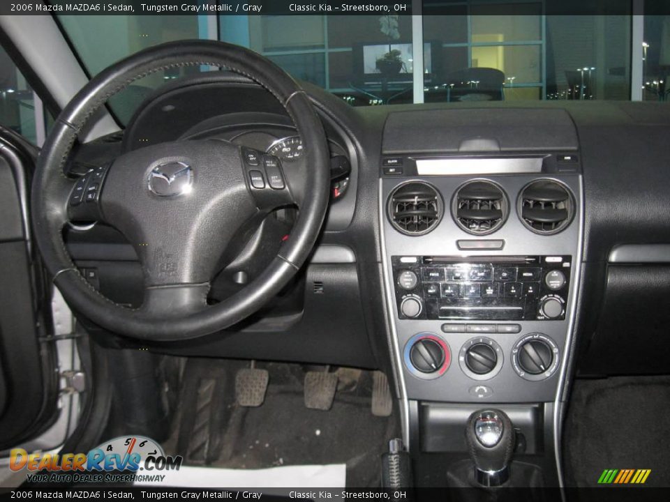 2006 Mazda MAZDA6 i Sedan Tungsten Gray Metallic / Gray Photo #7