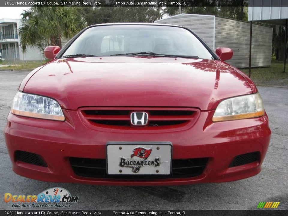 2001 Honda Accord EX Coupe San Marino Red / Ivory Photo #1