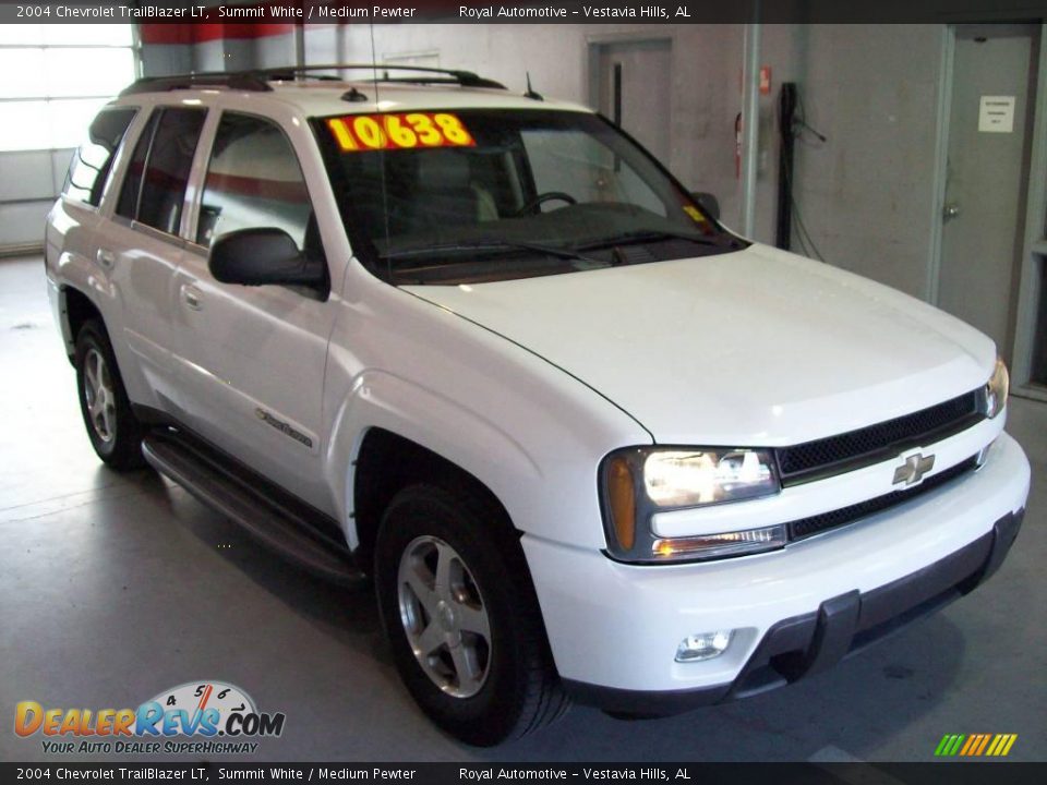 2004 Chevrolet TrailBlazer LT Summit White / Medium Pewter Photo #1