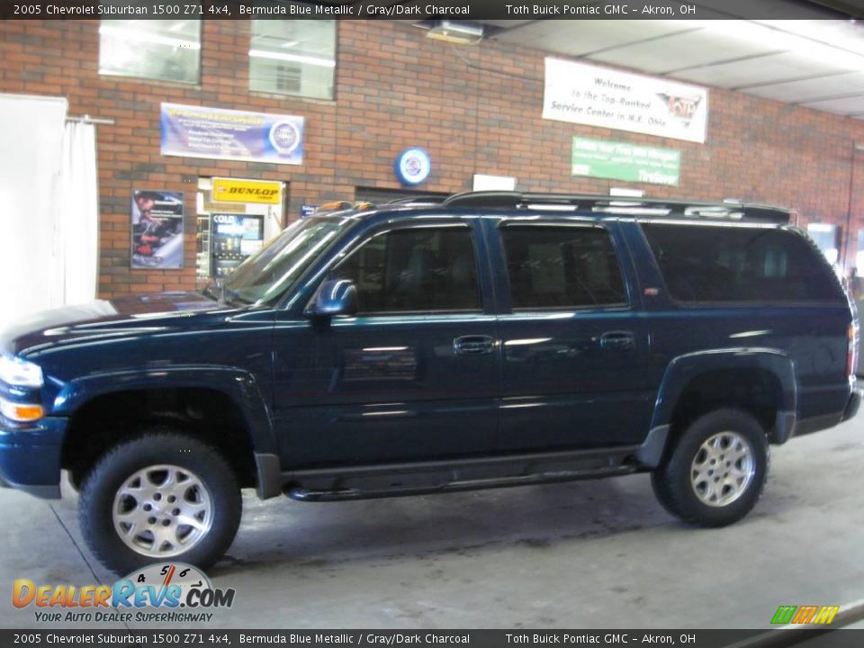 2005 Chevrolet Suburban 1500 Z71 4x4 Bermuda Blue Metallic / Gray/Dark Charcoal Photo #5