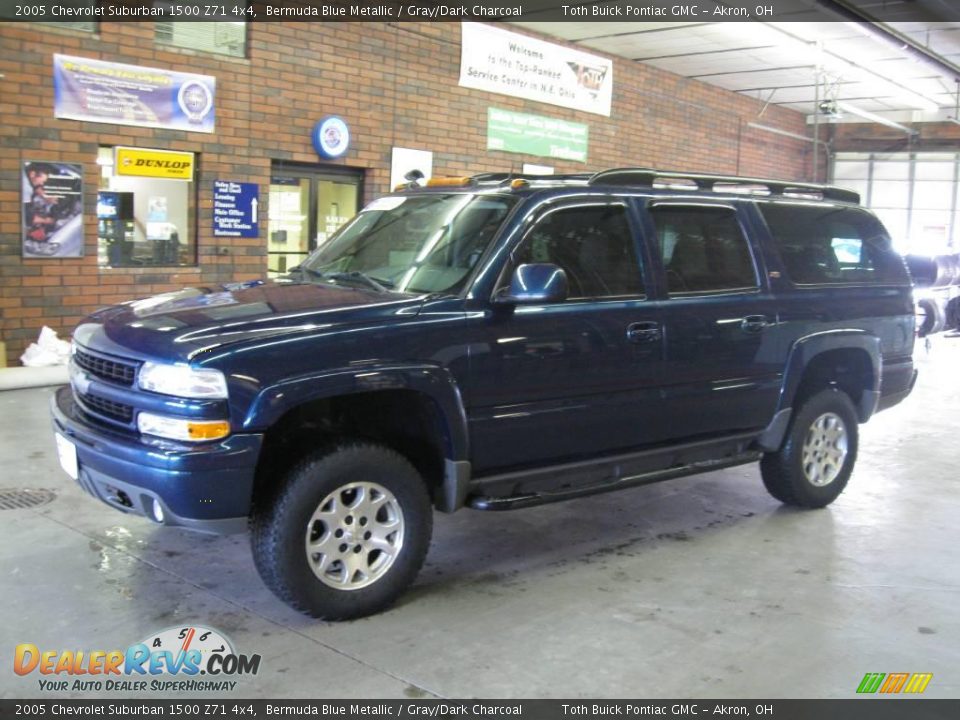 2005 Chevrolet Suburban 1500 Z71 4x4 Bermuda Blue Metallic / Gray/Dark Charcoal Photo #6