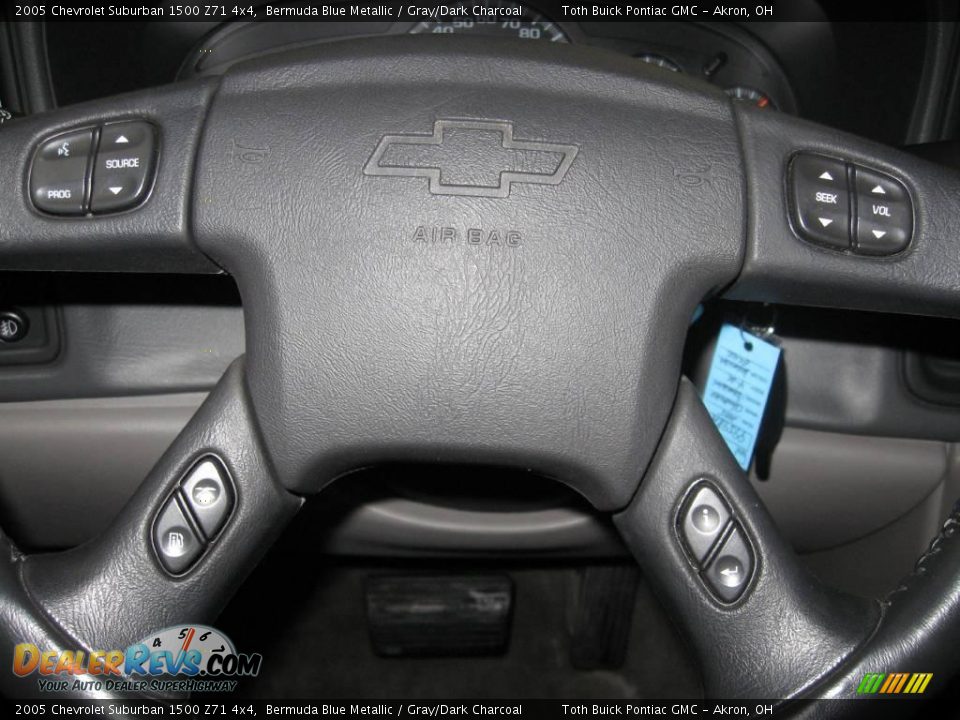 2005 Chevrolet Suburban 1500 Z71 4x4 Bermuda Blue Metallic / Gray/Dark Charcoal Photo #13