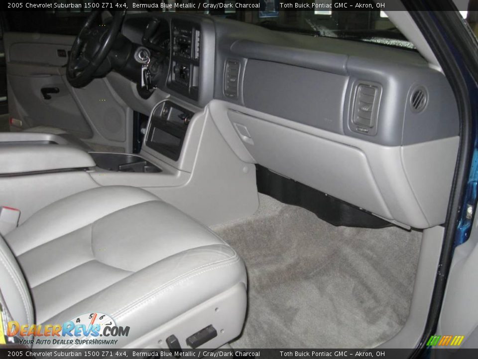 2005 Chevrolet Suburban 1500 Z71 4x4 Bermuda Blue Metallic / Gray/Dark Charcoal Photo #19