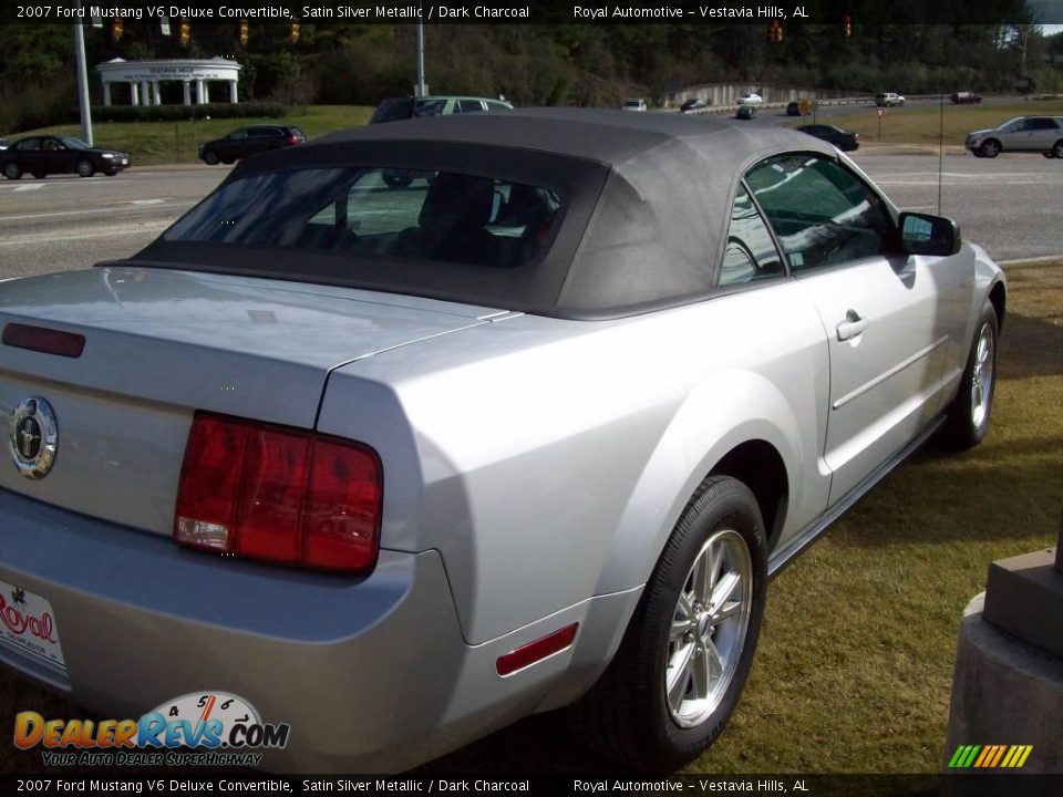 2007 Ford Mustang V6 Deluxe Convertible Satin Silver Metallic / Dark Charcoal Photo #5