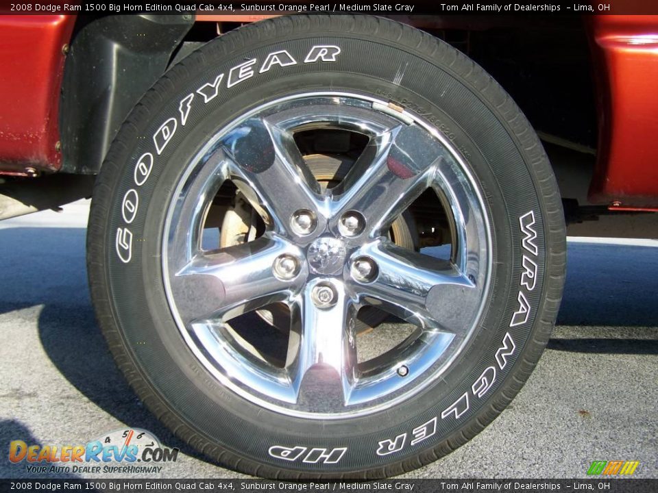 2008 Dodge Ram 1500 Big Horn Edition Quad Cab 4x4 Sunburst Orange Pearl / Medium Slate Gray Photo #8