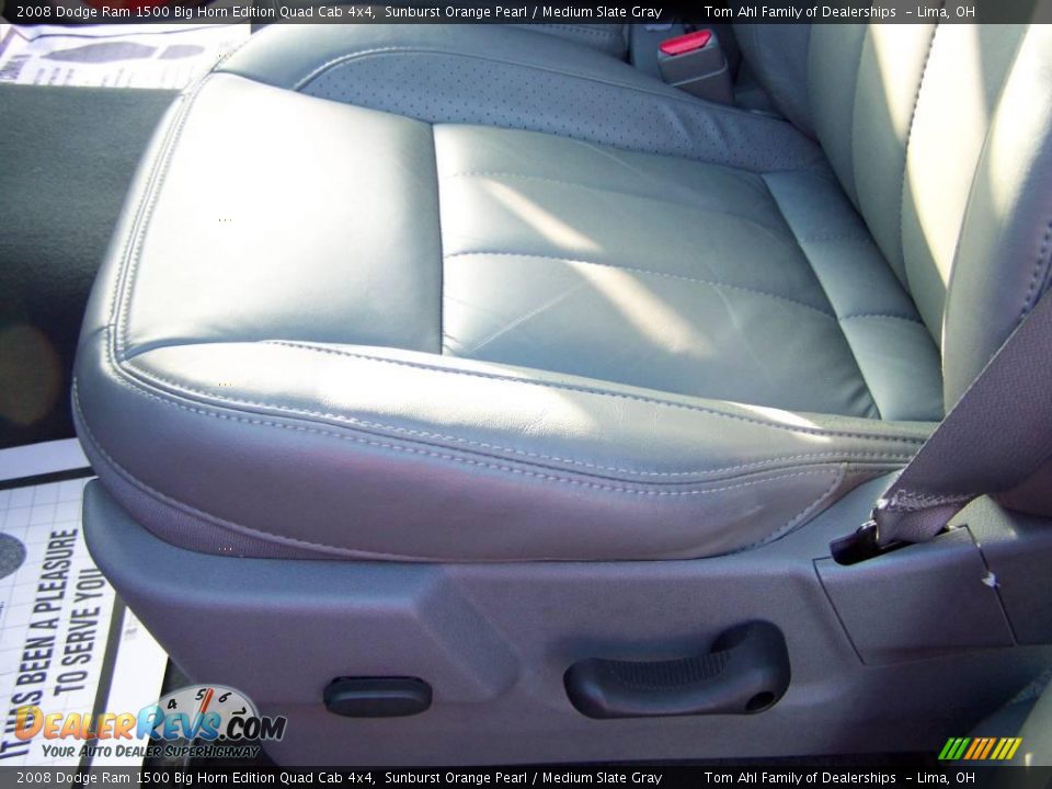 2008 Dodge Ram 1500 Big Horn Edition Quad Cab 4x4 Sunburst Orange Pearl / Medium Slate Gray Photo #11