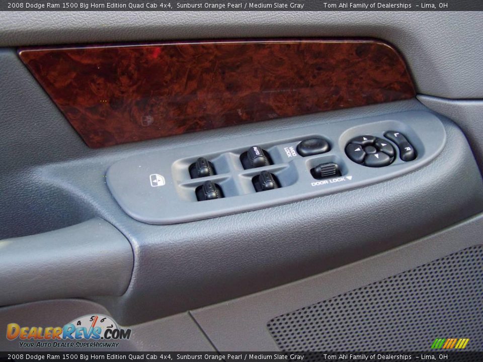 2008 Dodge Ram 1500 Big Horn Edition Quad Cab 4x4 Sunburst Orange Pearl / Medium Slate Gray Photo #12