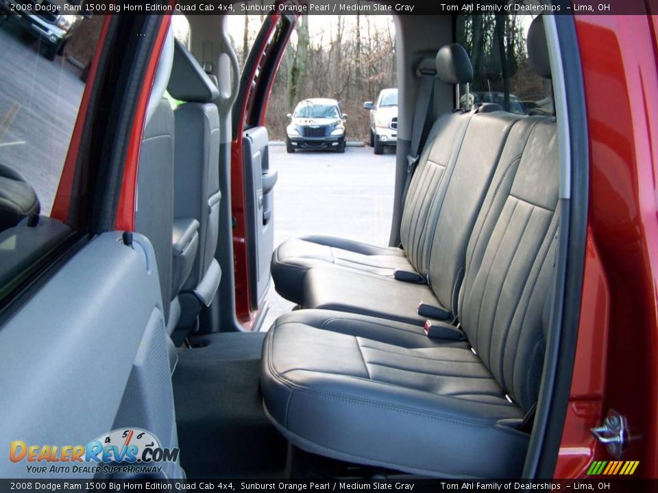 2008 Dodge Ram 1500 Big Horn Edition Quad Cab 4x4 Sunburst Orange Pearl / Medium Slate Gray Photo #13