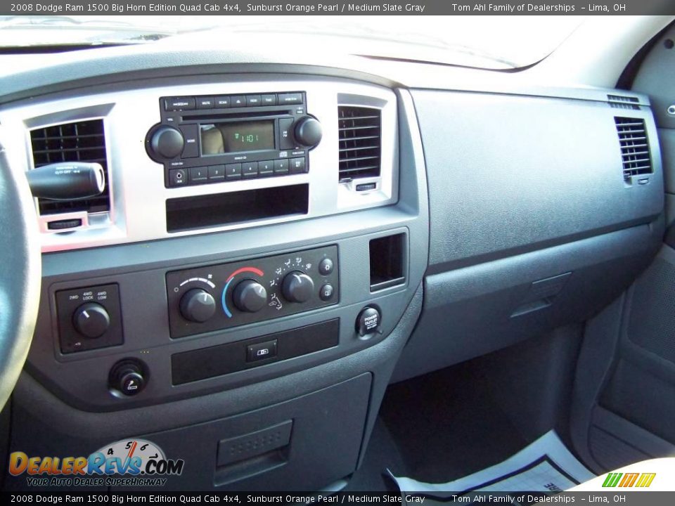 2008 Dodge Ram 1500 Big Horn Edition Quad Cab 4x4 Sunburst Orange Pearl / Medium Slate Gray Photo #21