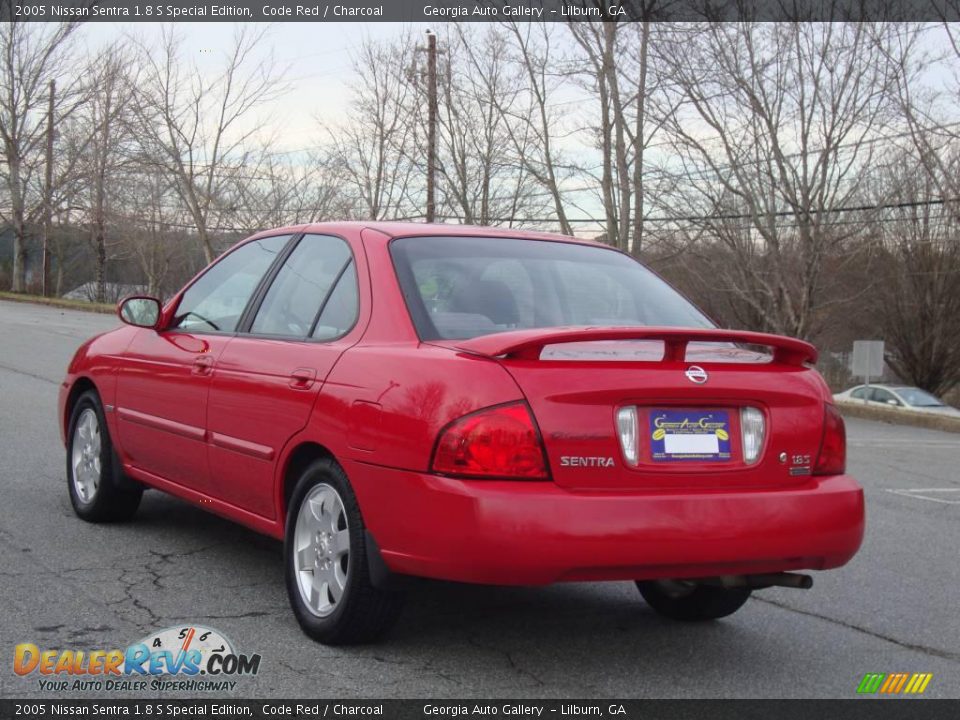 2005 Nissan Sentra 1.8 S Special Edition Code Red / Charcoal Photo #3