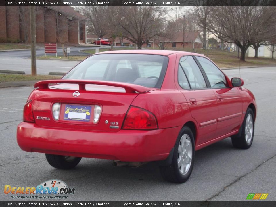 2005 Nissan Sentra 1.8 S Special Edition Code Red / Charcoal Photo #4