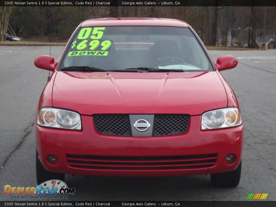 2005 Nissan Sentra 1.8 S Special Edition Code Red / Charcoal Photo #7