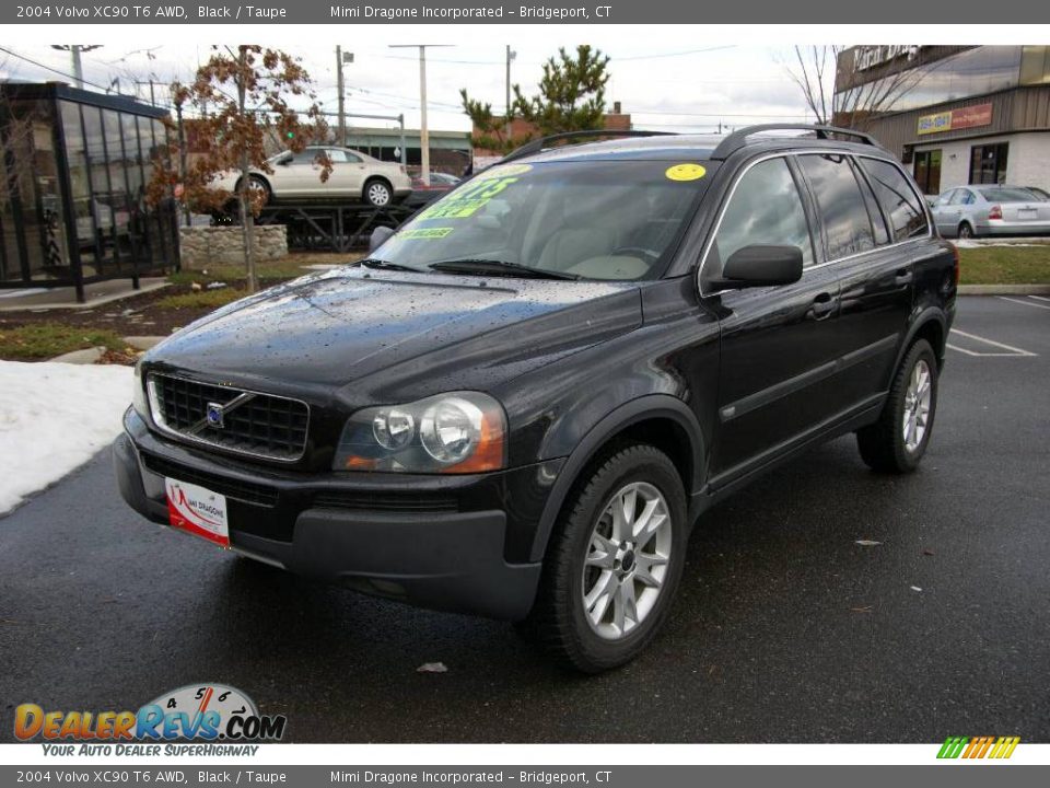 2004 Volvo XC90 T6 AWD Black / Taupe Photo #1