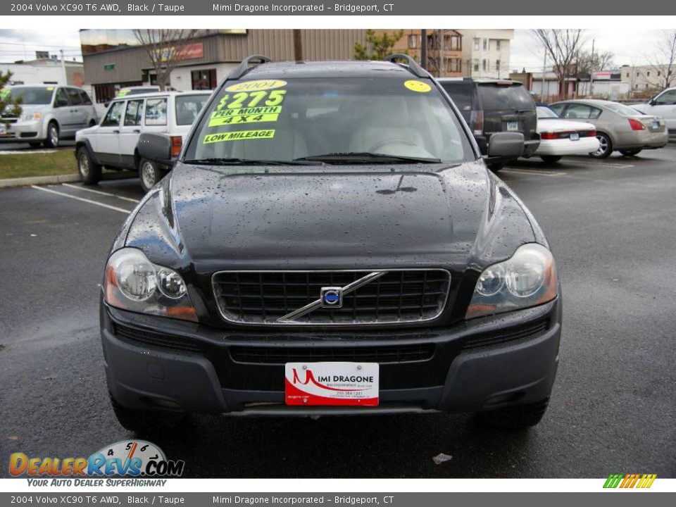 2004 Volvo XC90 T6 AWD Black / Taupe Photo #2