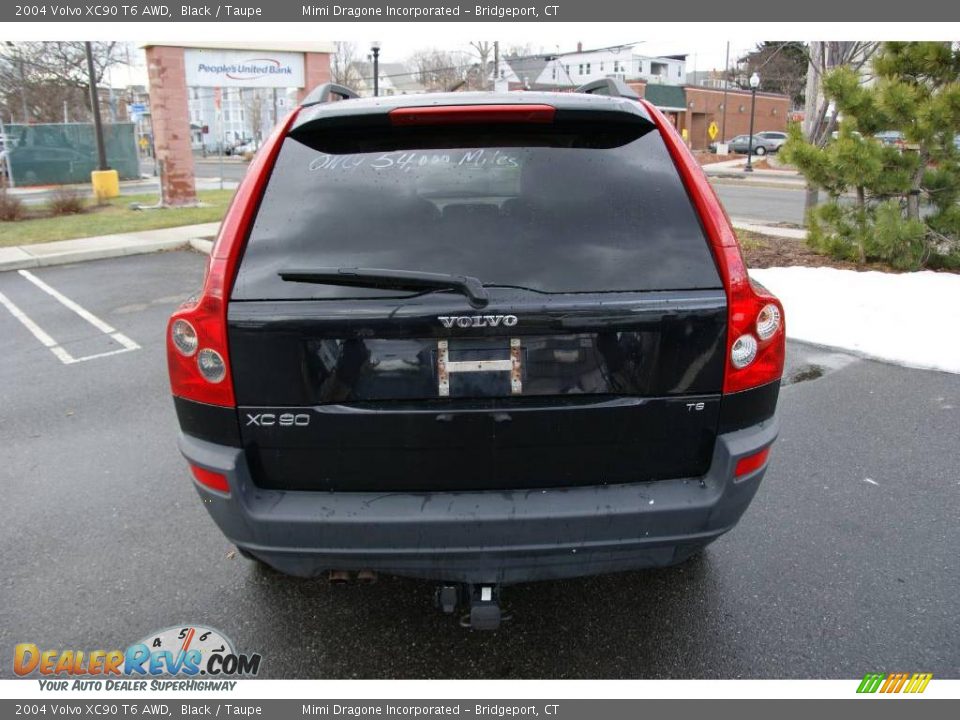 2004 Volvo XC90 T6 AWD Black / Taupe Photo #5