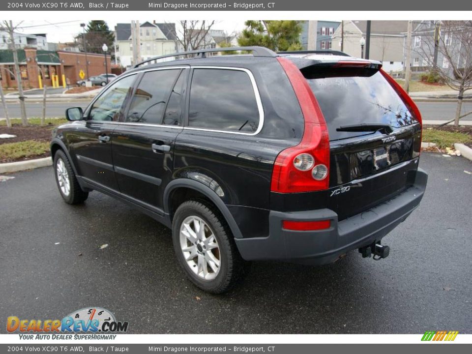 2004 Volvo XC90 T6 AWD Black / Taupe Photo #7