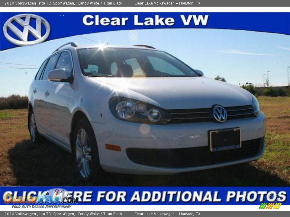 2010 Volkswagen Jetta TDI SportWagen Candy White / Titan Black Photo #1
