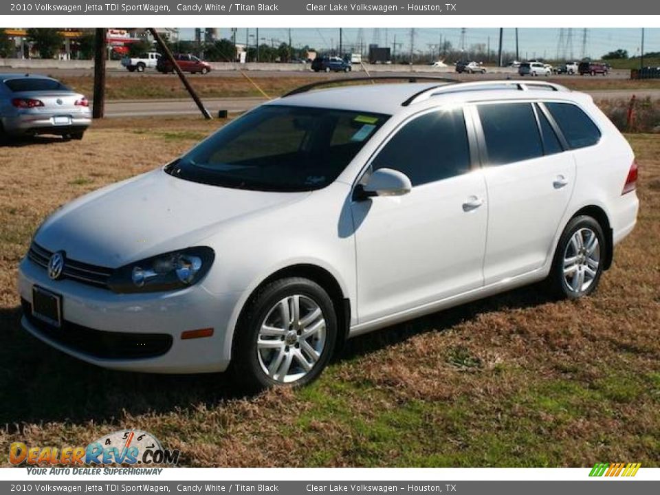 2010 Volkswagen Jetta TDI SportWagen Candy White / Titan Black Photo #11