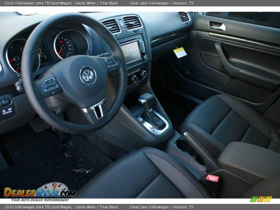 2010 Volkswagen Jetta TDI SportWagen Candy White / Titan Black Photo #12