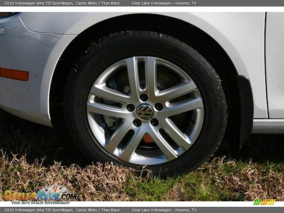 2010 Volkswagen Jetta TDI SportWagen Candy White / Titan Black Photo #16