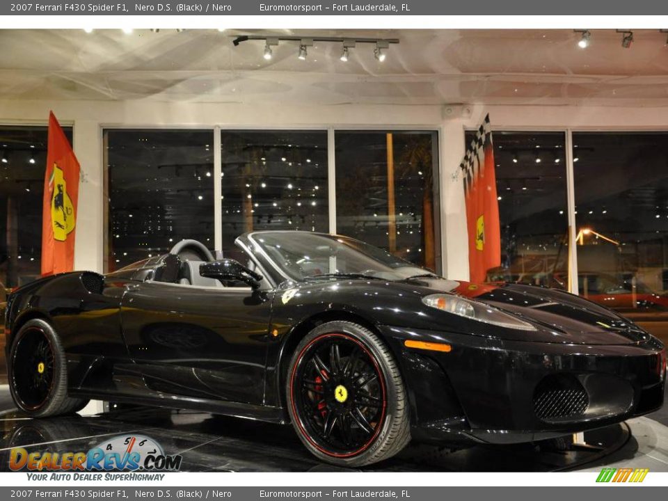 2007 Ferrari F430 Spider F1 Nero D.S. (Black) / Nero Photo #1