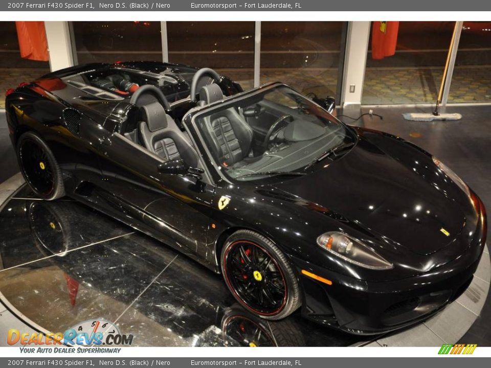 2007 Ferrari F430 Spider F1 Nero D.S. (Black) / Nero Photo #11