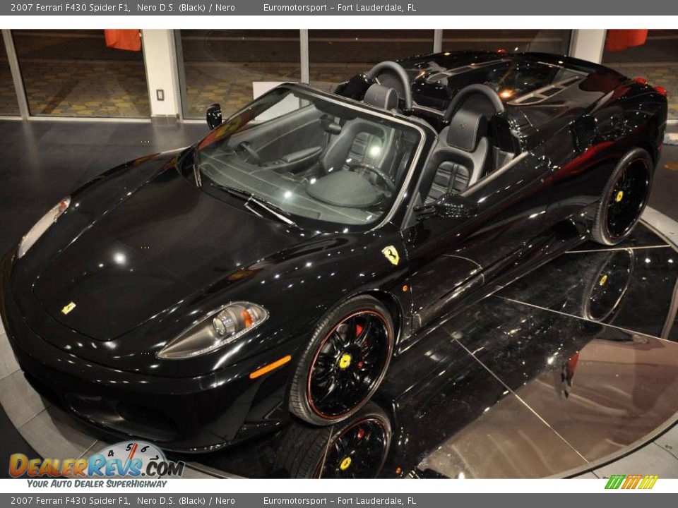2007 Ferrari F430 Spider F1 Nero D.S. (Black) / Nero Photo #14