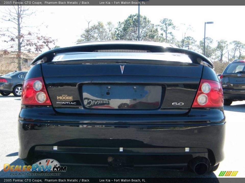 2005 Pontiac GTO Coupe Phantom Black Metallic / Black Photo #4
