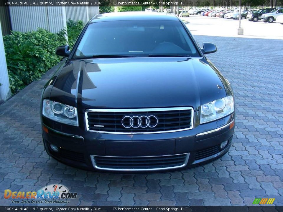 2004 Audi A8 L 4.2 quattro Oyster Grey Metallic / Blue Photo #5