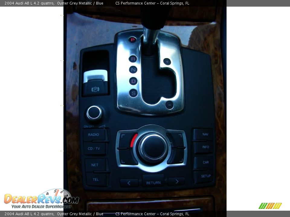 2004 Audi A8 L 4.2 quattro Oyster Grey Metallic / Blue Photo #19