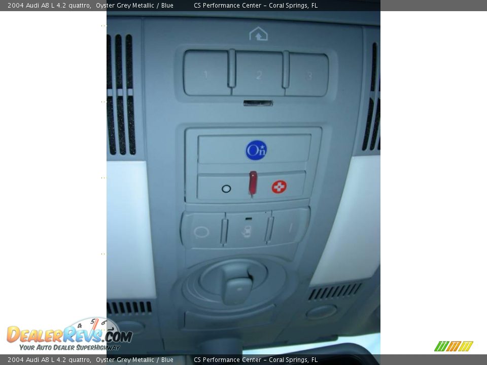 2004 Audi A8 L 4.2 quattro Oyster Grey Metallic / Blue Photo #20