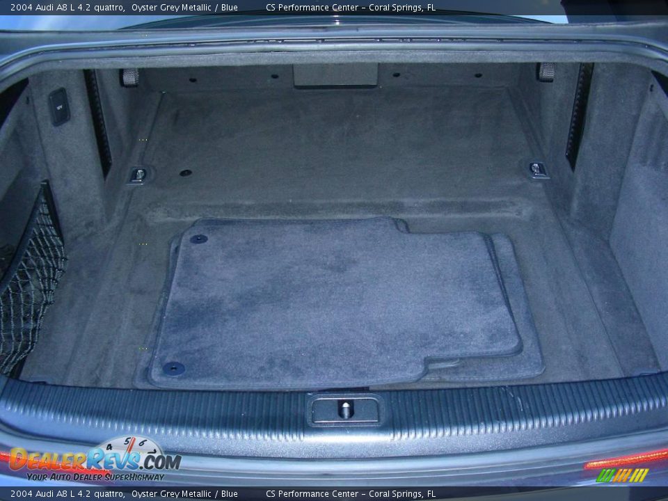 2004 Audi A8 L 4.2 quattro Oyster Grey Metallic / Blue Photo #21