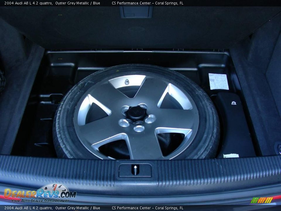 2004 Audi A8 L 4.2 quattro Oyster Grey Metallic / Blue Photo #22