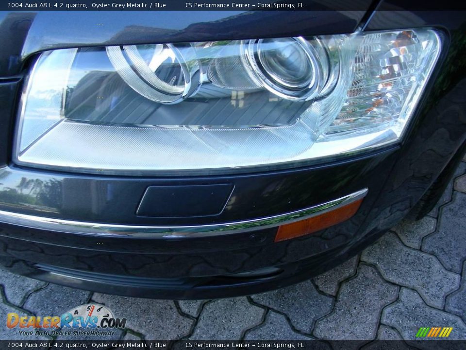 2004 Audi A8 L 4.2 quattro Oyster Grey Metallic / Blue Photo #30