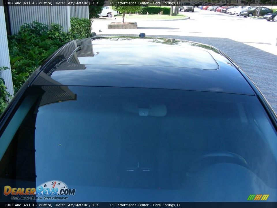 2004 Audi A8 L 4.2 quattro Oyster Grey Metallic / Blue Photo #34