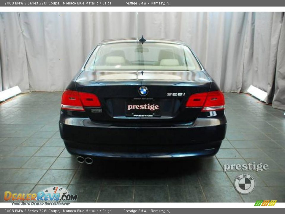 2008 BMW 3 Series 328i Coupe Monaco Blue Metallic / Beige Photo #2
