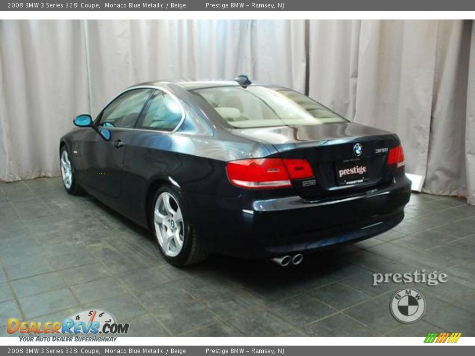 2008 BMW 3 Series 328i Coupe Monaco Blue Metallic / Beige Photo #3