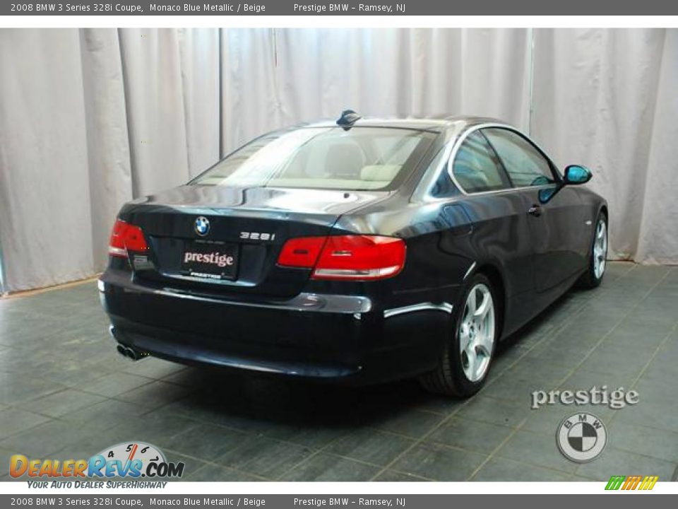 2008 BMW 3 Series 328i Coupe Monaco Blue Metallic / Beige Photo #4