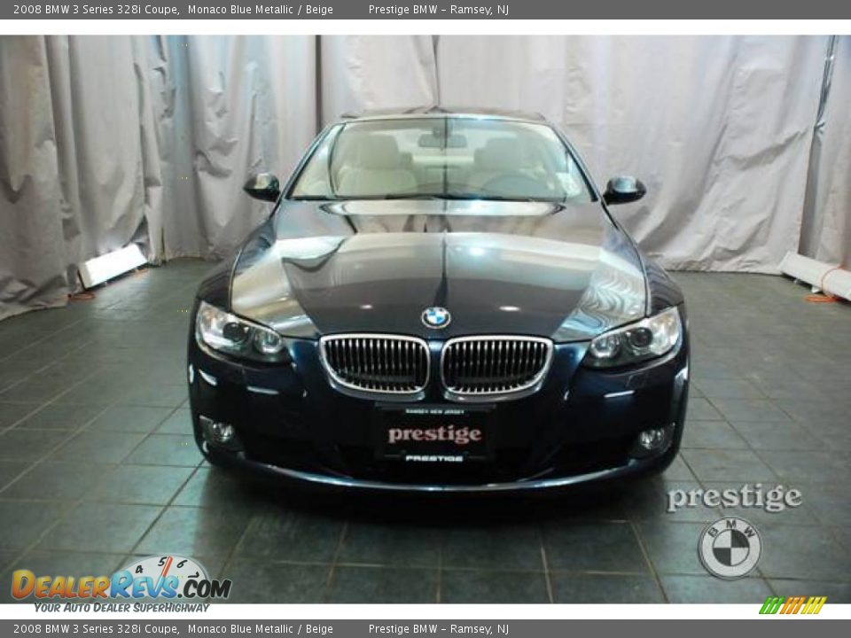 2008 BMW 3 Series 328i Coupe Monaco Blue Metallic / Beige Photo #5