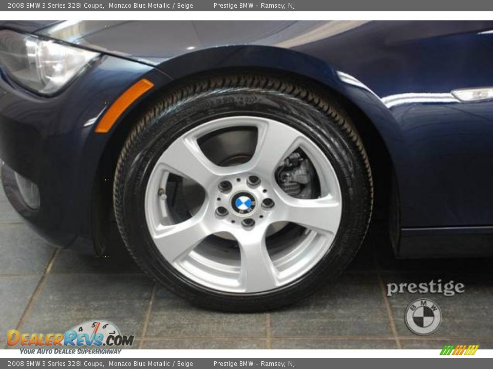 2008 BMW 3 Series 328i Coupe Monaco Blue Metallic / Beige Photo #8